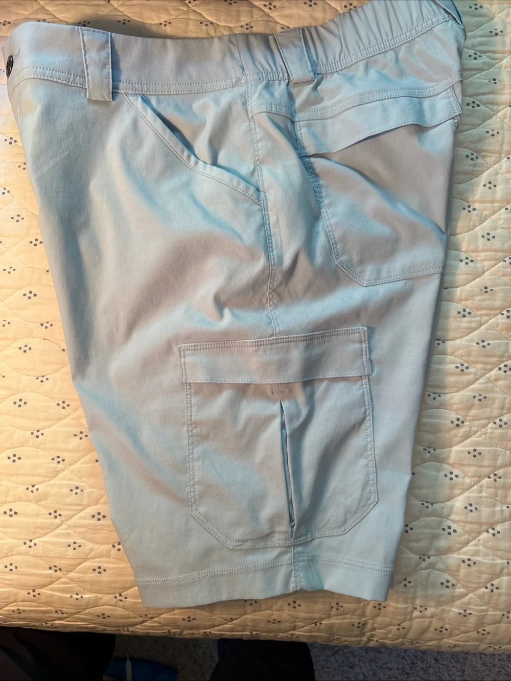 Duluth Trading Co Shorts Womens Size 8 Blue Dry On The Fly 10" Cargo Short - Picture 6 of 8